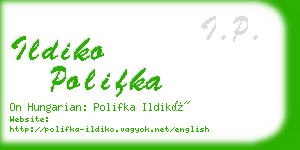 ildiko polifka business card